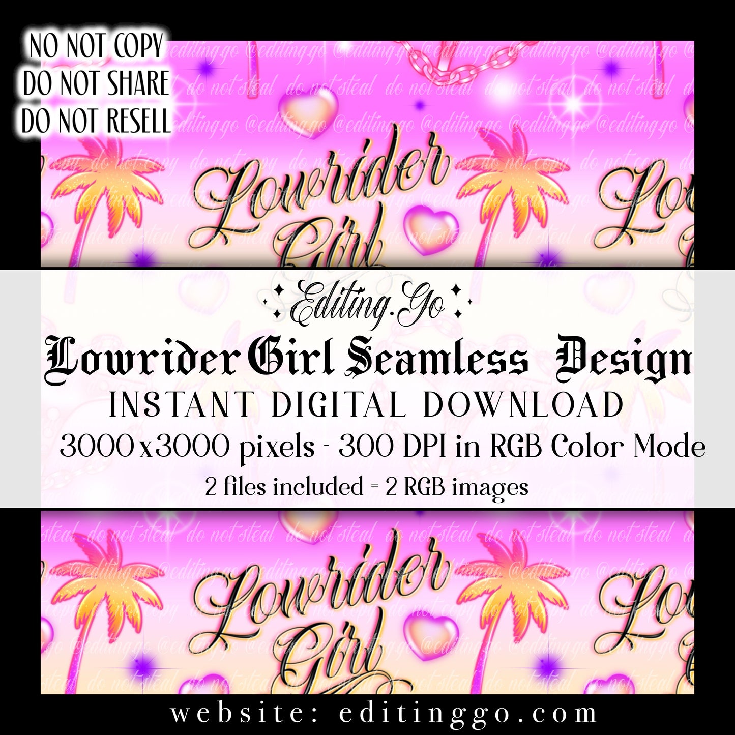 Airbrush Lowrider Girl
