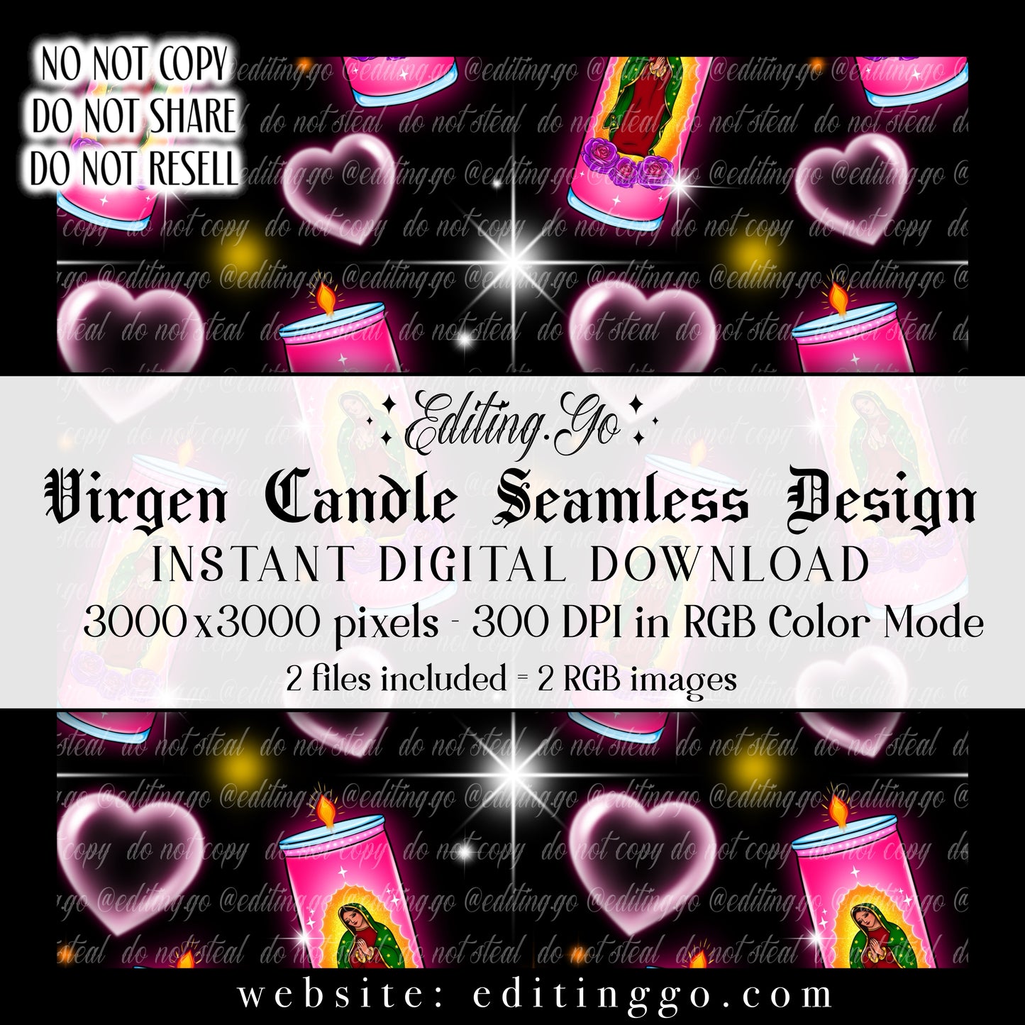 Virgen Candle