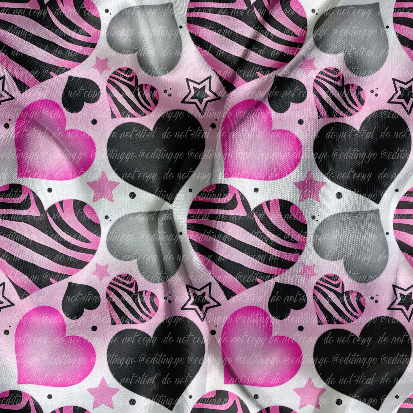 Y2K Zebra Hearts