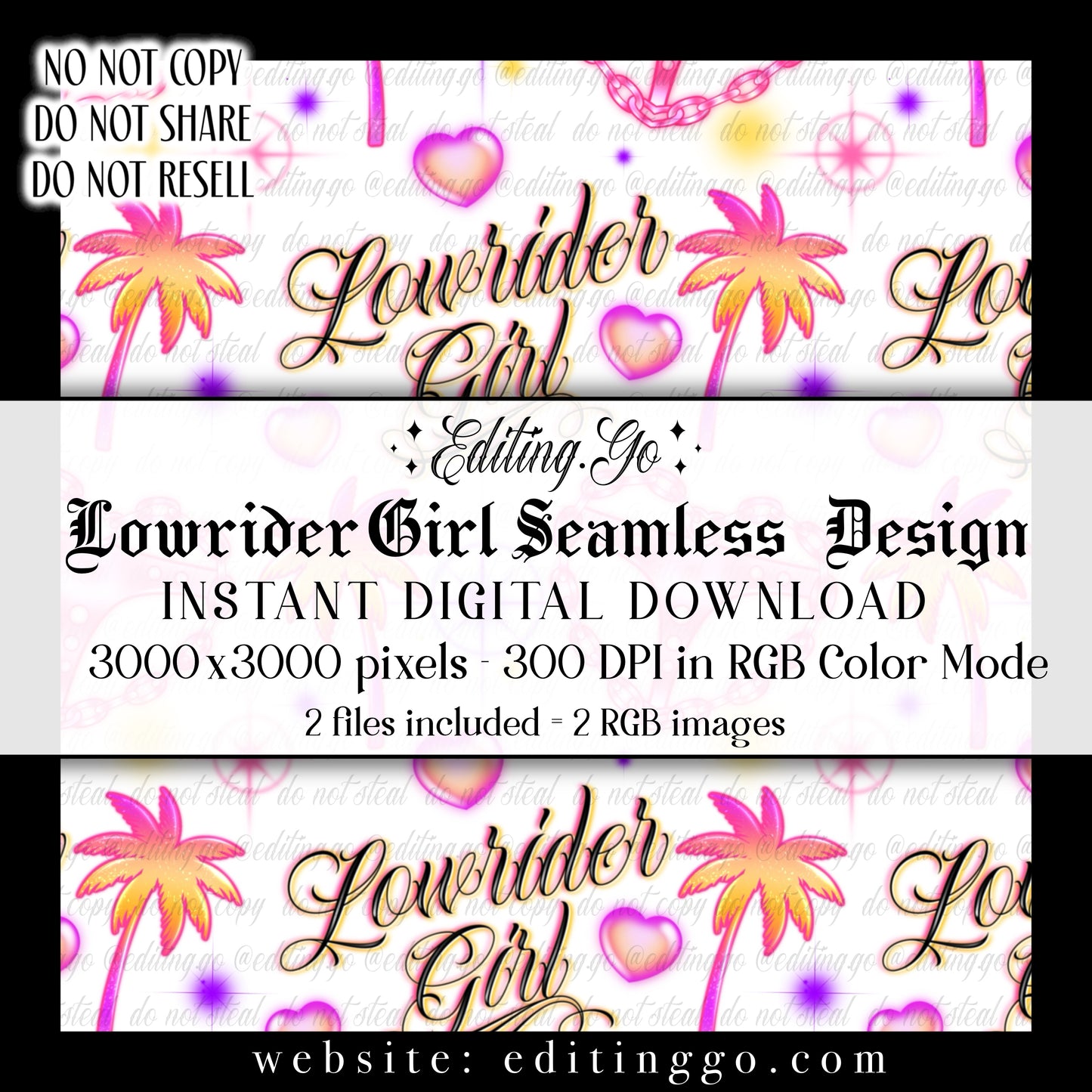 Airbrush Lowrider Girl