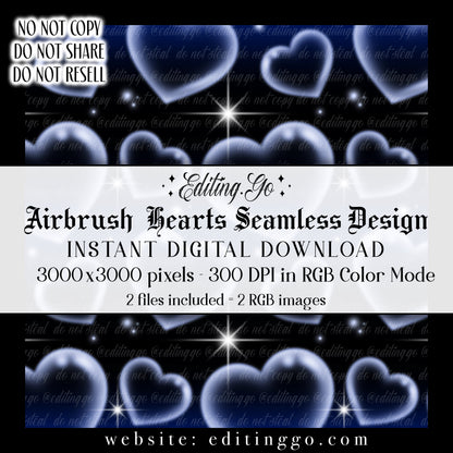 Airbrush Hearts