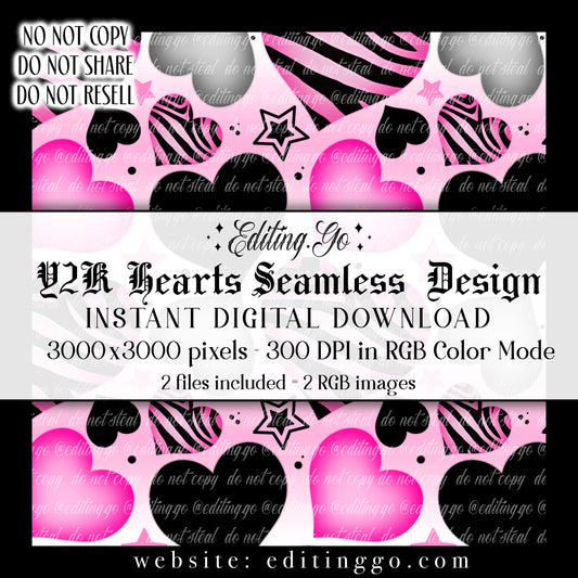 Y2K Zebra Hearts