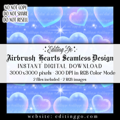 Airbrush Hearts