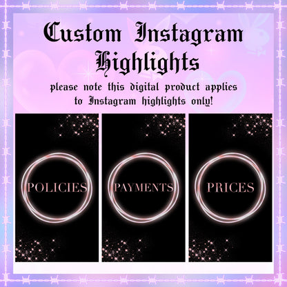 Custom IG Highlights