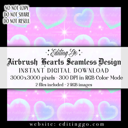 Airbrush Hearts