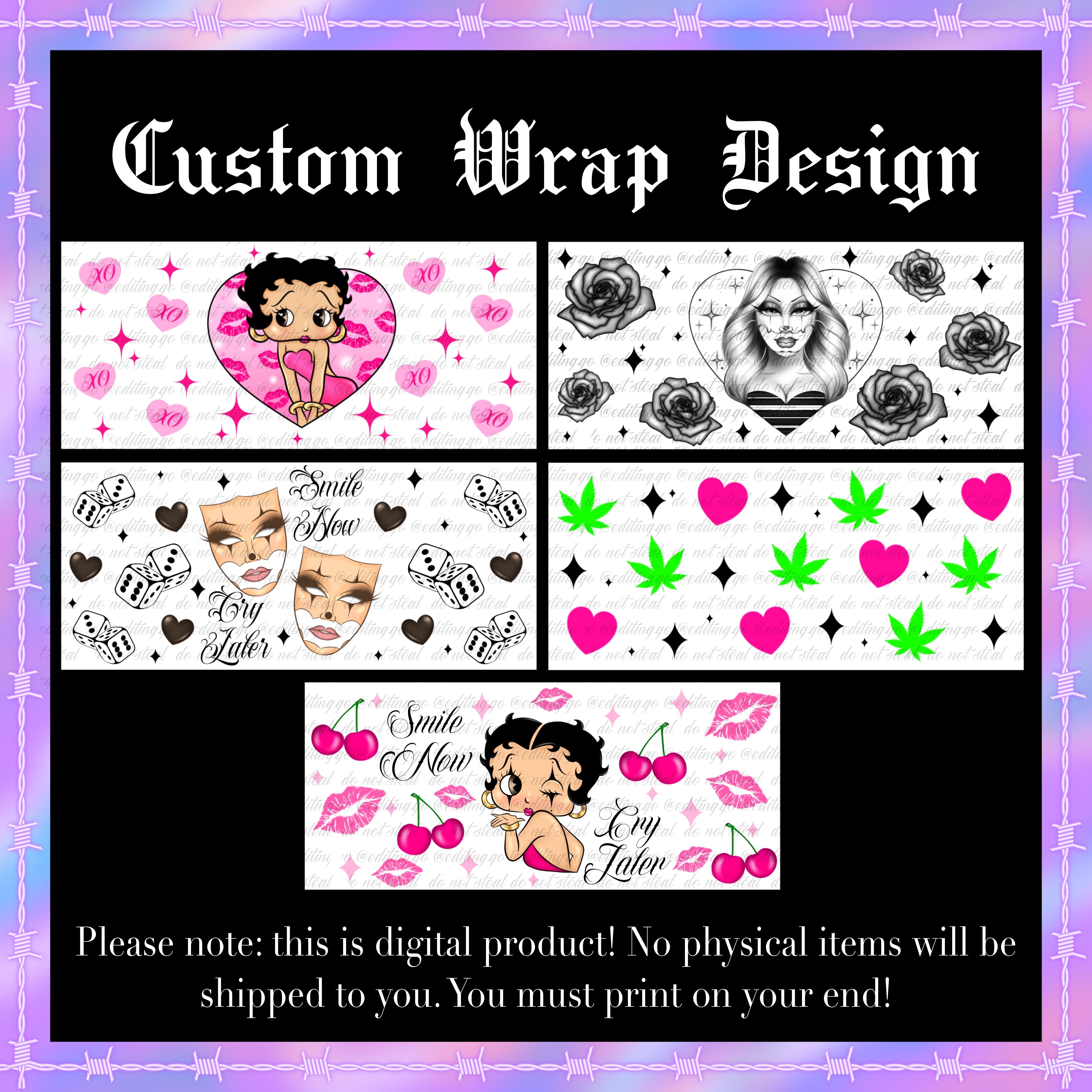Custom Wrap Design – Editing.Go