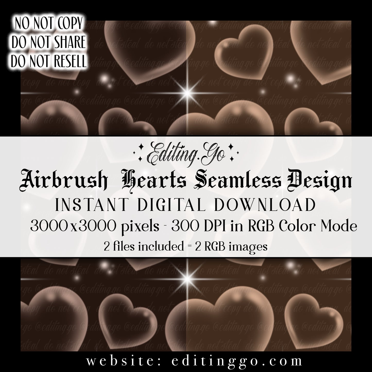 Airbrush Hearts